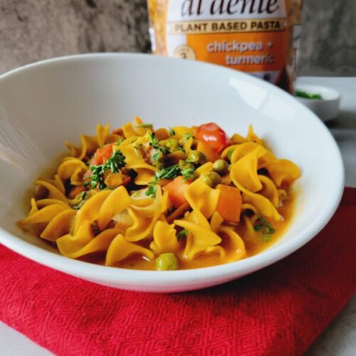 Vegan Vegetable Soup with Chickpea Pasta – Al Dente
