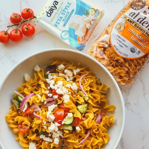 Vegan Greek Pasta Salad