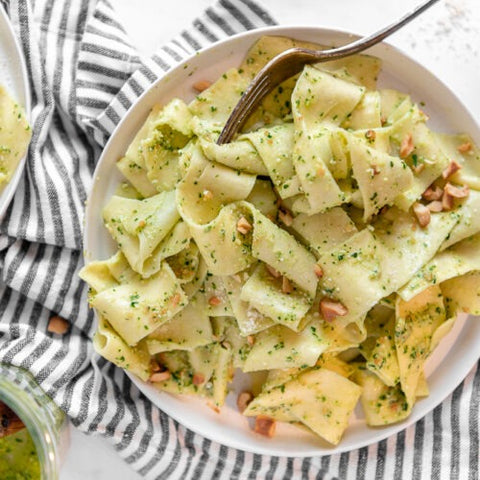 Cashew Pesto Pappardelle