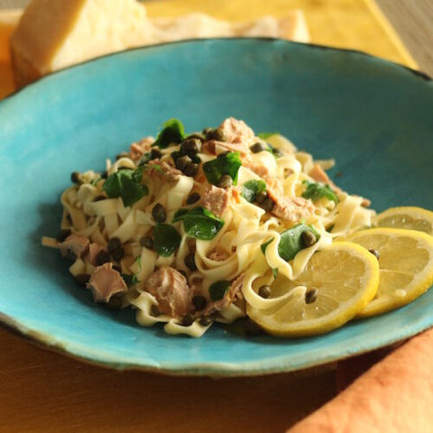 Pasta with Tuna, Spinach and Capers