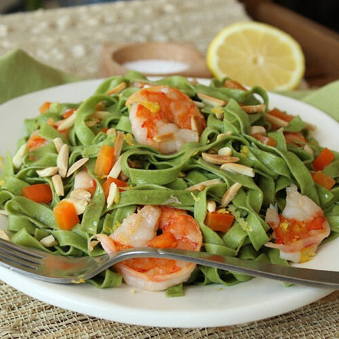 Pasta with Shrimp & Toasted Almonds