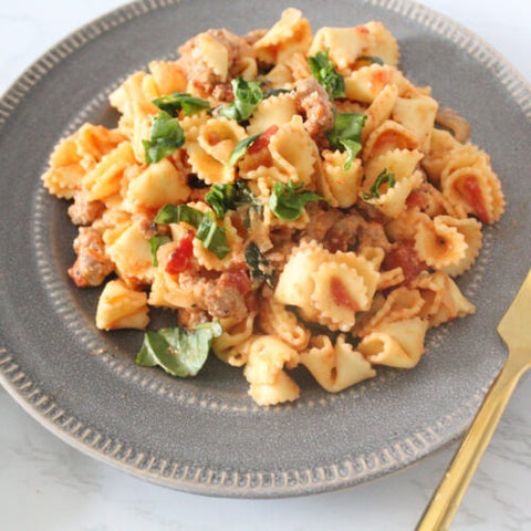 Creamy Tomato Pasta with Sausage