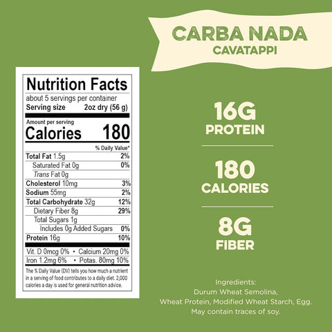 Carba-Nada Cavatappi & Rigatoni Variety 4-Pack