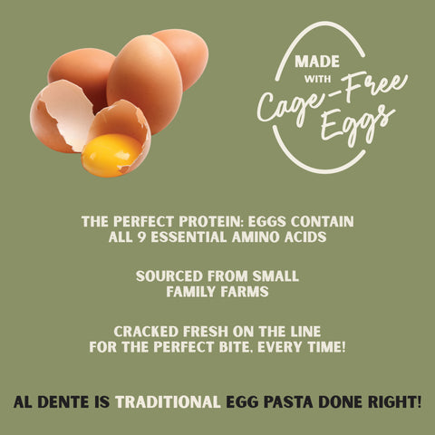 AL DENTE Spinach Fettuccine, 12oz Bags (Pack of 4)