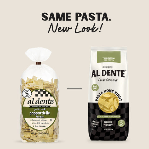 Garlic Herb Pappardelle
