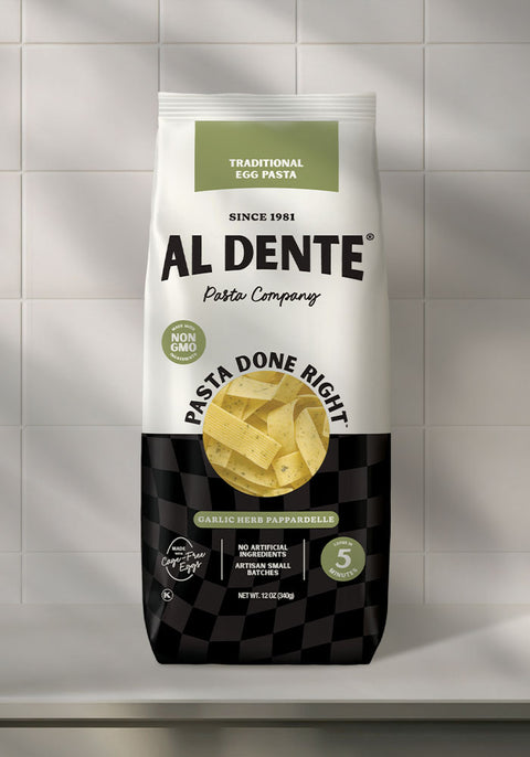 Garlic Herb Pappardelle